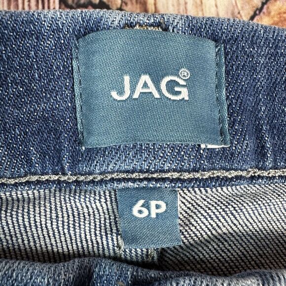 Jag Jeans VALENTINA SKINNY Size 6P/27 Blue Pull On Mid Rise Denim Pants 28x26.5 - Picture 9 of 12